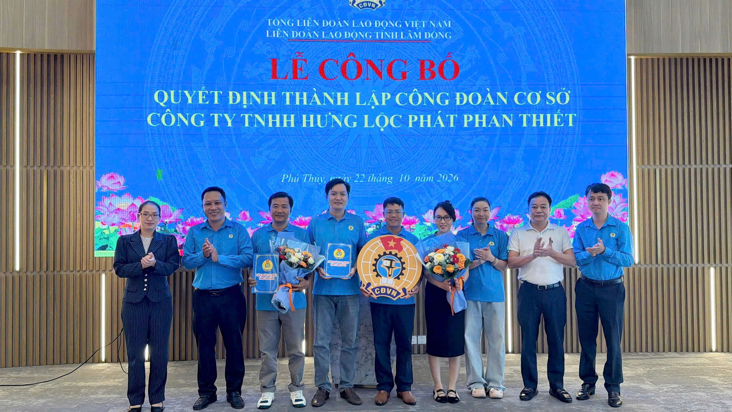 Thành lập Công đoàn cơ sở Công ty Hưng Lộc Phát Phan Thiết